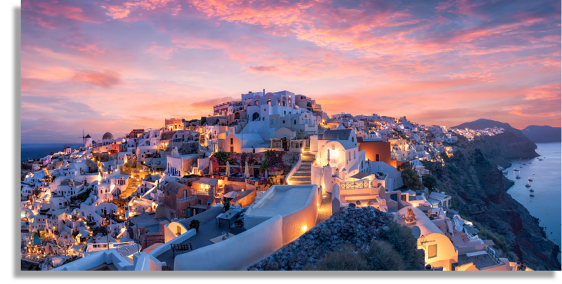 Oia en Santorini