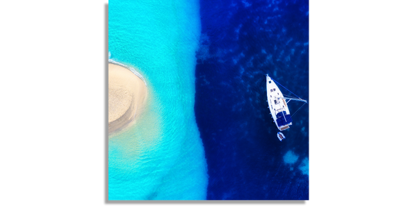 Boat on Blue