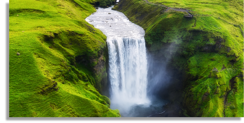 Cascada Skogafoss en Islandia