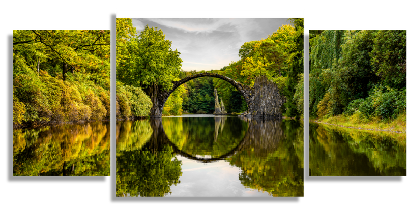 Devil's Bridge in the Park Kromlau