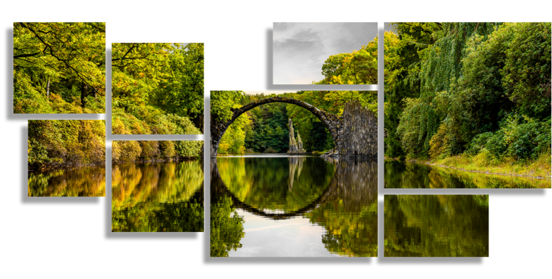 Devil's Bridge in the Park Kromlau