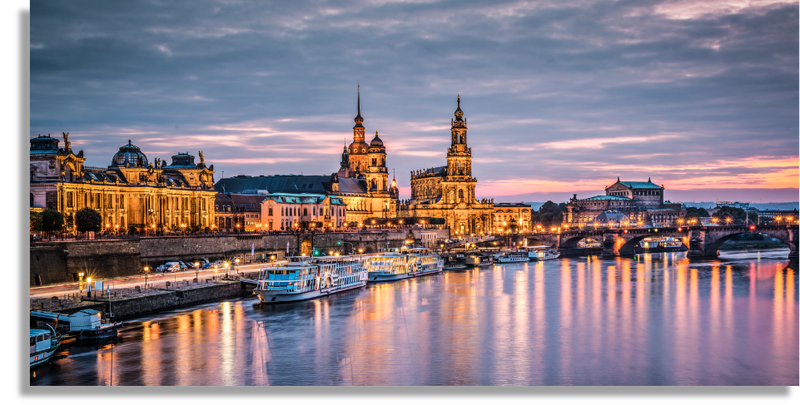 Dresden Harbor in Germany