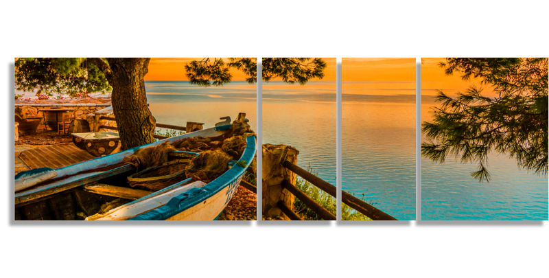 Fishing Boat Watching the Sunset