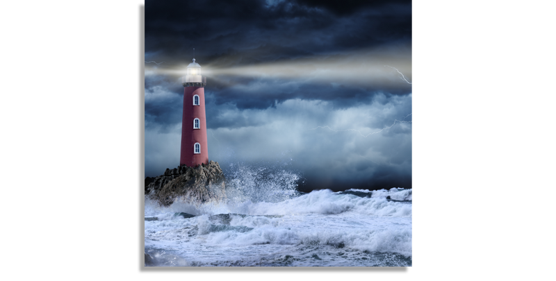 Lighthouse On Rock