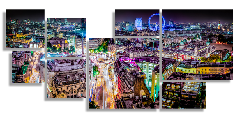 London sky line in colours