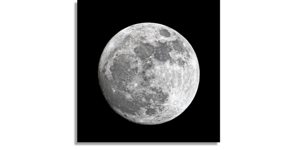 Luna Llena Con Crateres