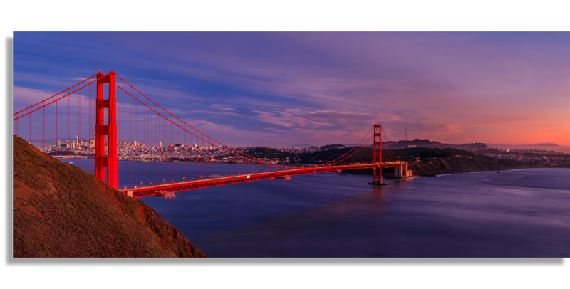 Panorama del puente Golden Gate