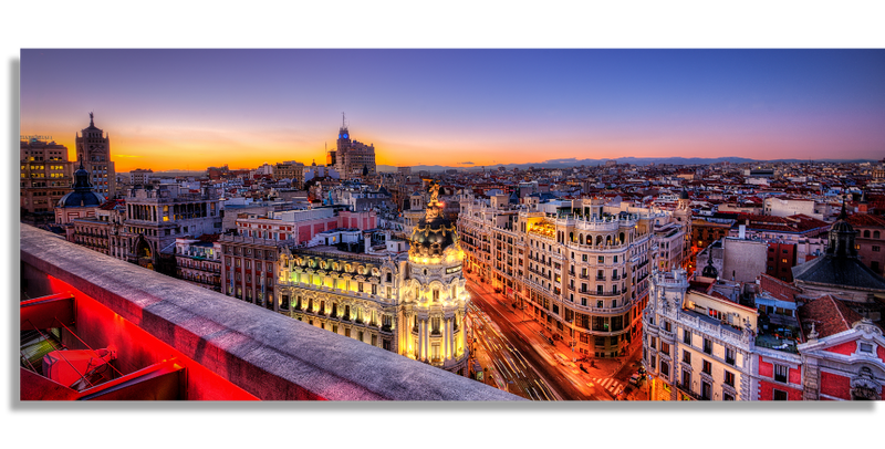 Sunset in Madrid