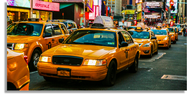 Taxis en la 7ma avenida