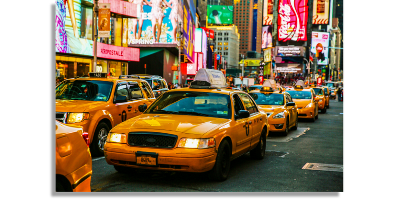 Taxis en la 7ma avenida
