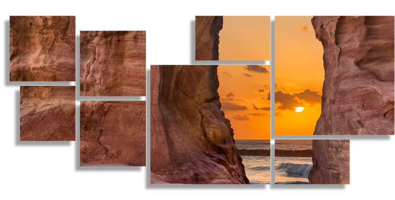 View through Arch on the Red Sea