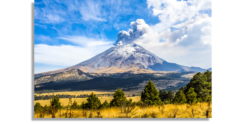 Volcán Activo Popocatepetl