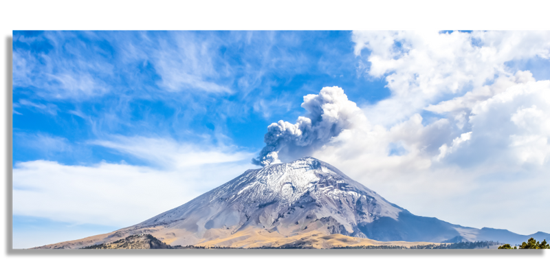 Volcán Activo Popocatepetl